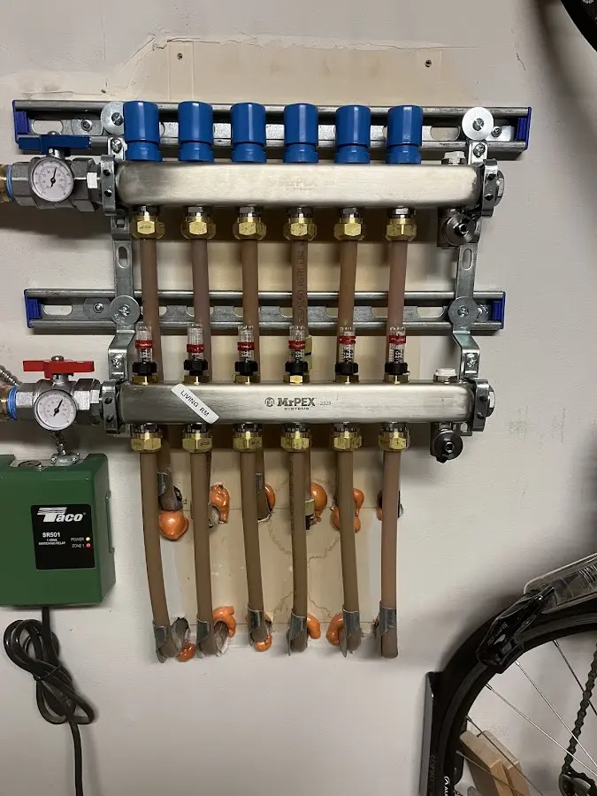 Plumber performing Gas Line Installation at a residential property in Diamond Springs